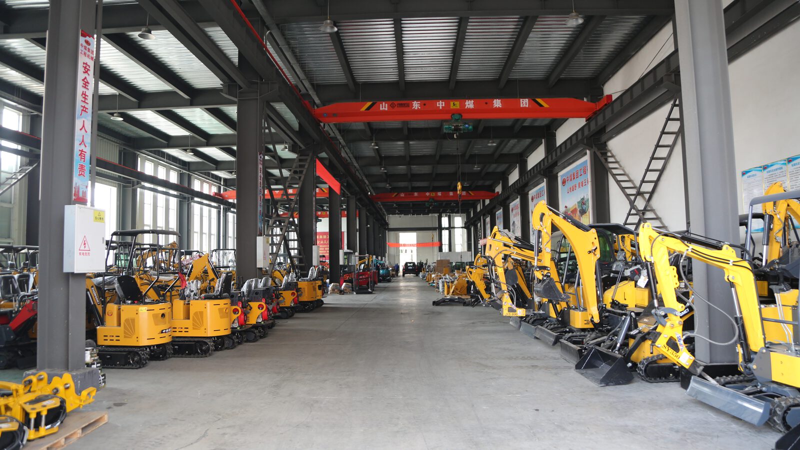Construction machinery production floor at Zhongmei in Jining
